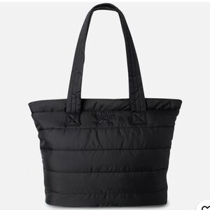 Reebok Black Quilted Puffer Tote